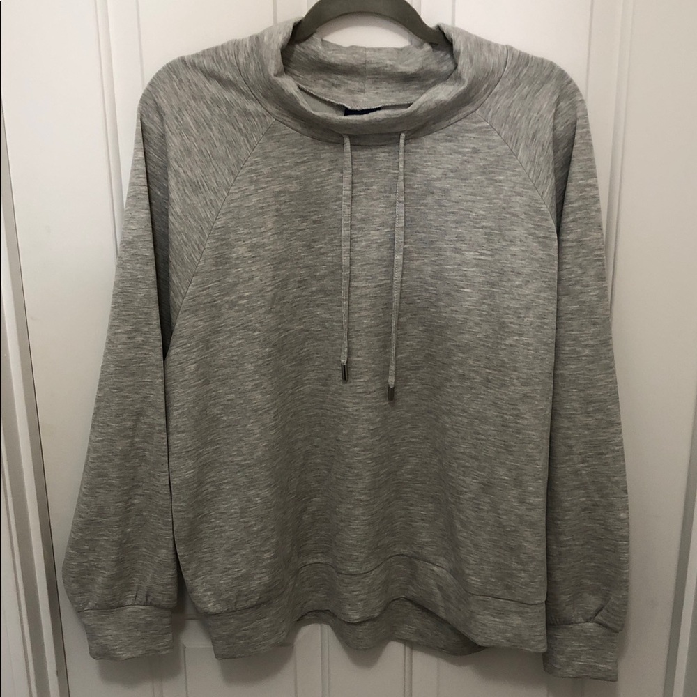 NWT  Scoop Scuba funnel neck sweatshirt